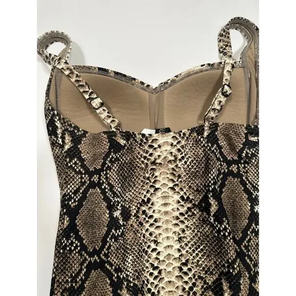 Bond eye Size 4 D/DD Australia Womens One Piece Padded Swimsuit Snake Print - Picture 5 of 8